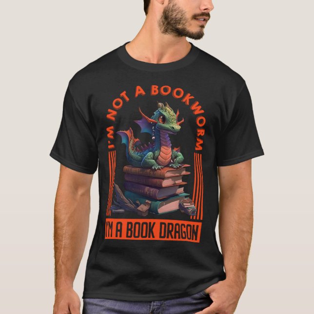 Camiseta Book Dragon book  Dragon fans Book love Dragon  1 (Frente)