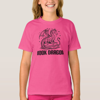 Camiseta Book Dragon, Fantasy Reader