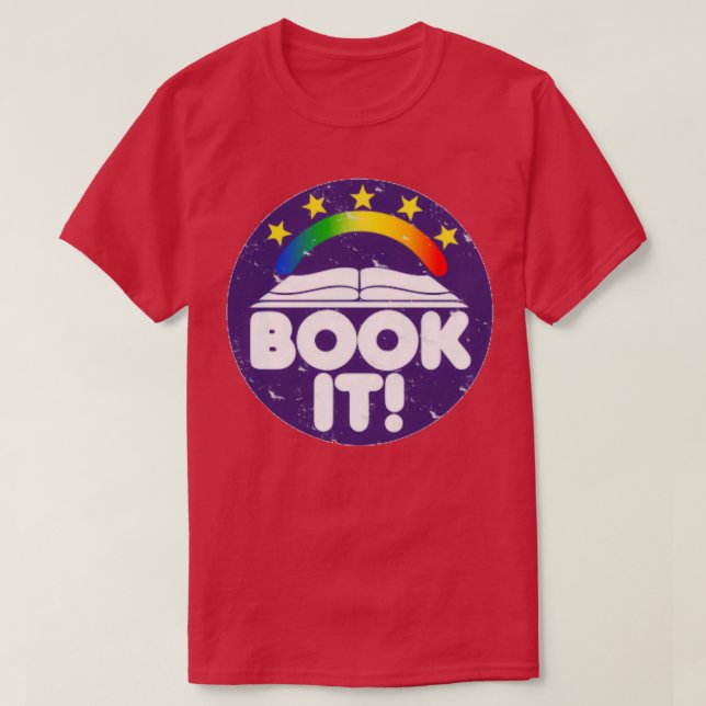Camiseta BOOK IT Infância Retro 80s Mulheres 1 (Frente do Design)