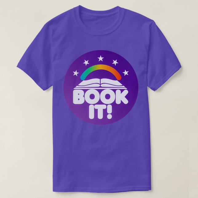 Camiseta Book It Retro 90s Book Club (Frente do Design)