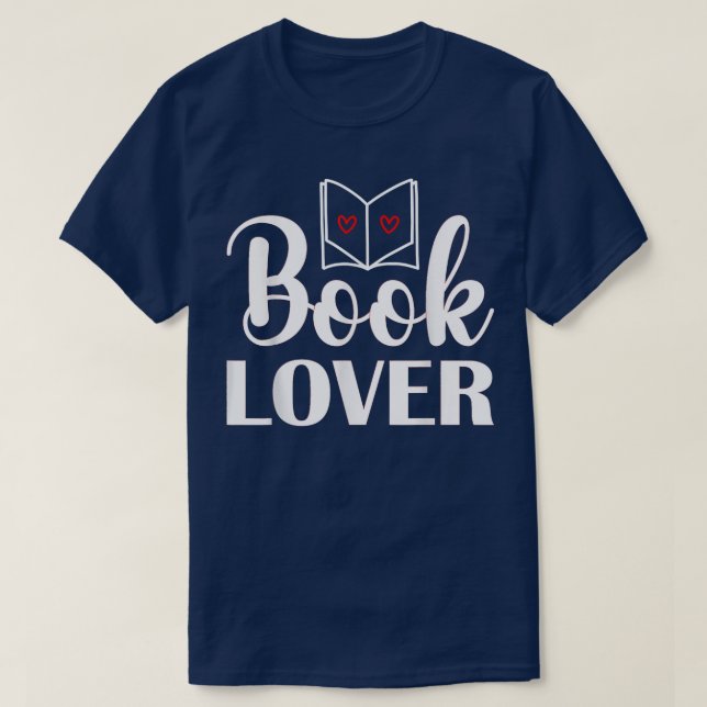 Camiseta Book Lover  (Frente do Design)