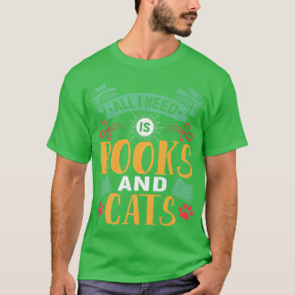 Camiseta Book Lover And Cat Lover Pun Book Reading Tet Desi