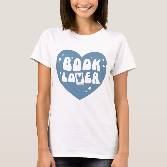 Camiseta Book Lover Heart (Frente)