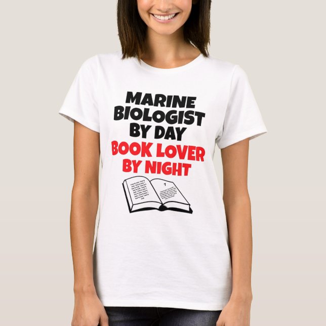 Camiseta Book Lover Marine Biologist (Frente)