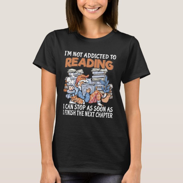 Camiseta Book reading   bookworm cute book nerd book reader (Frente)
