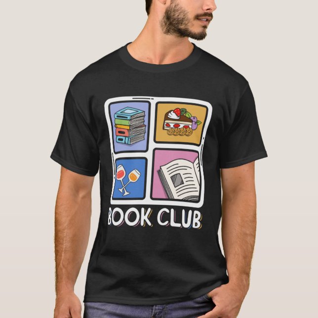Camiseta Book Reading Club Bookworm Book Discussion Club    (Frente)