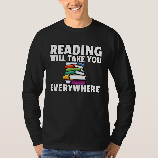 Camiseta Book Reading Librarian Bookworm Teacher (Frente)