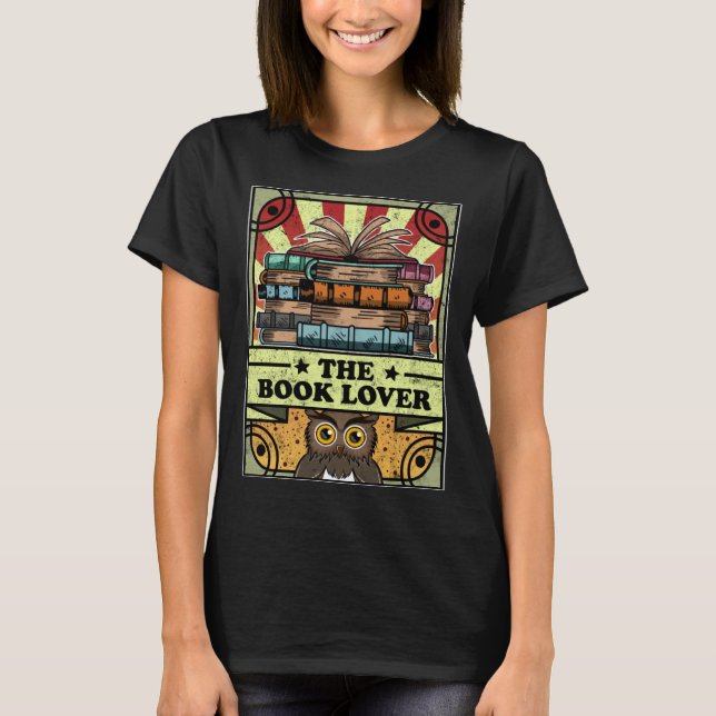Camiseta Book Reading Tarot Cards Fortune Bookworm Book (Frente)