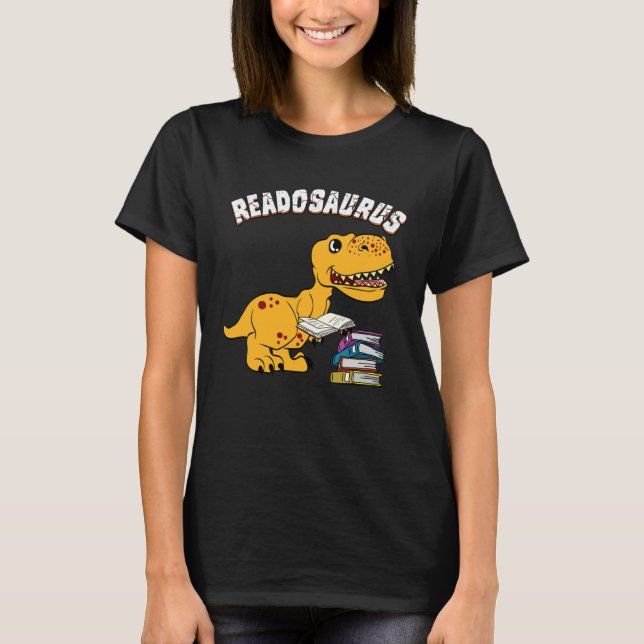 Camiseta Book Readosaurus Dinosaur Books Library Reading (Frente)