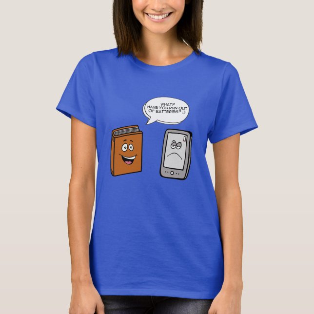 Camiseta Book vs eBook (Frente)