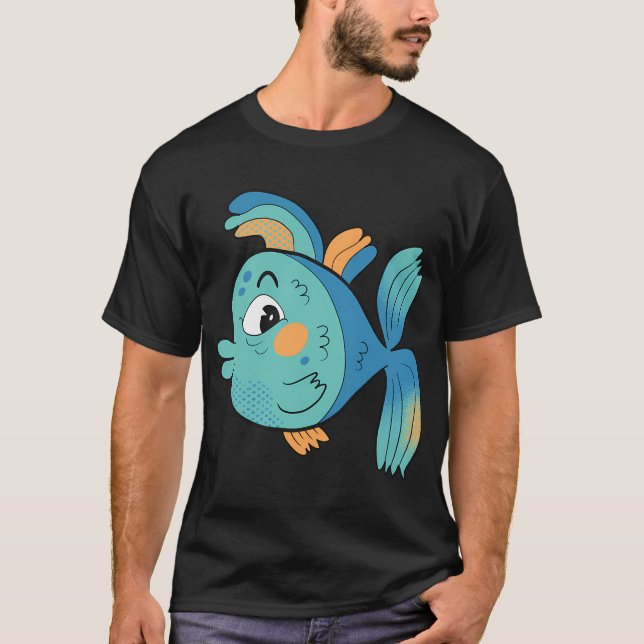 Camiseta Booker o Peixe Tropical (Frente)