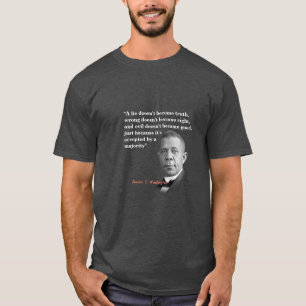 Camiseta Booker T. Citação De Washington Sobre A Verdade,