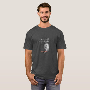 Camiseta Booker T. Washington Citação Sobre Verdade, Certo,