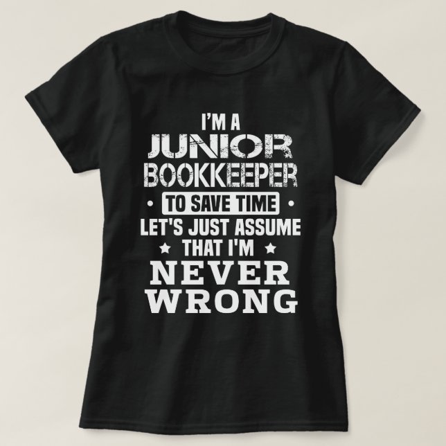 Camiseta Bookkeeper Júnior (Frente do Design)