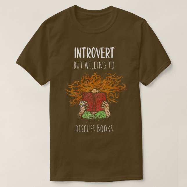 Camiseta Books Book Club Introduvert Bookworm Bookworm (Frente do Design)