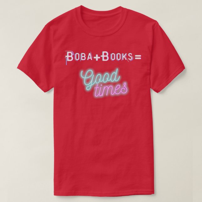 Camiseta Books em BobaBooks (Frente do Design)