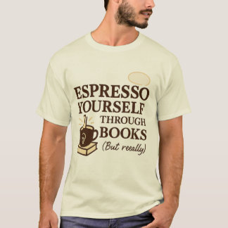 Camiseta Books & Espresso Shirt - Para Momentos De Café Lou