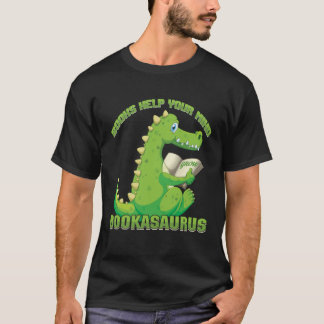 Camiseta Books help your mind grow Bookasaurus Reading Teac