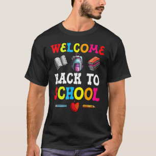 Camiseta Books Pen Pencil Crayons Welcome Back To School Fi