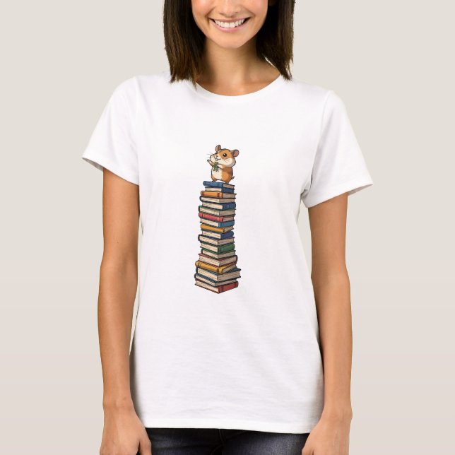 Camiseta Bookstack Hamster Hero (Frente)