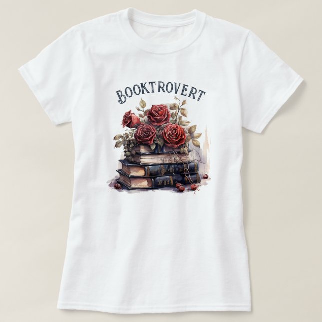 Camiseta Booktrovert, Book Lover (Frente do Design)