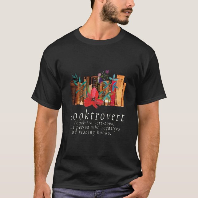 Camiseta Booktrovert, Funny Book Reader (Frente)