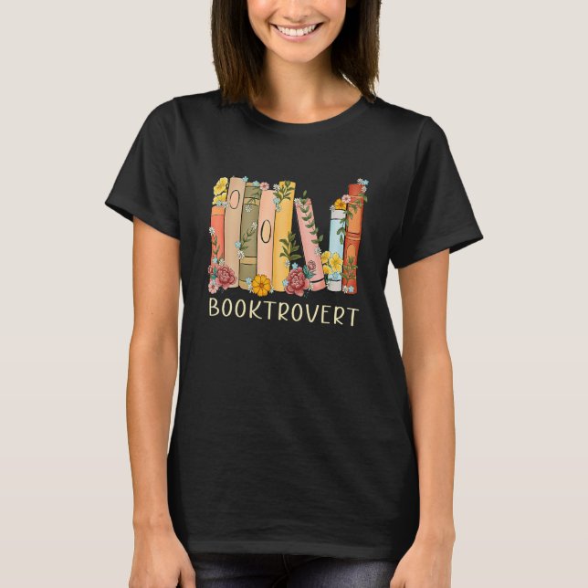 Camiseta Booktrovert Reading Librarian (Frente)