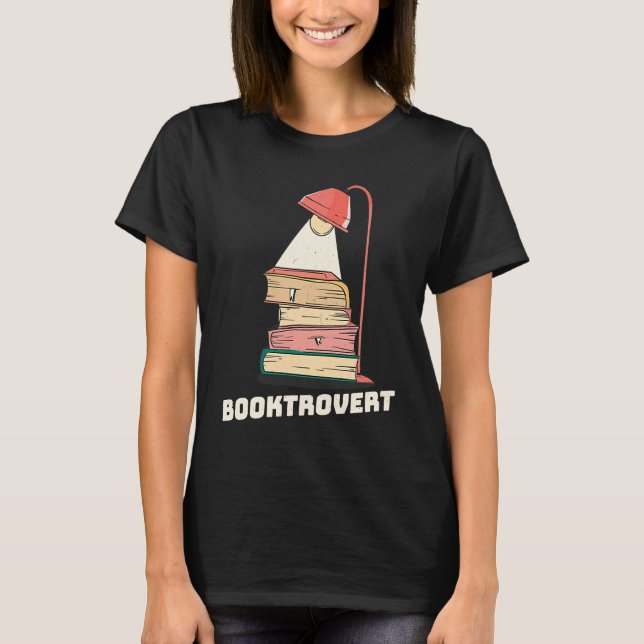 Camiseta Booktrovert  Reading Reader Bookworm Teacher (Frente)