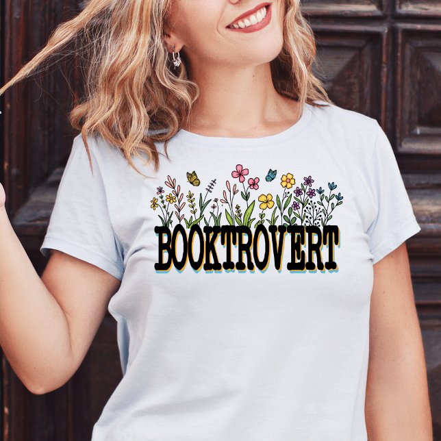 Camiseta Booktrovert Tshirt (Criador carregado)