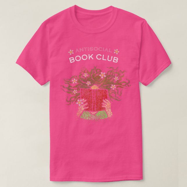 Camiseta Bookworm de Leitura do Clube de Livro (Frente do Design)