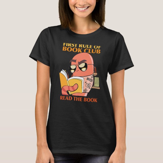 Camiseta Bookworm do Clube de Livro (Frente)