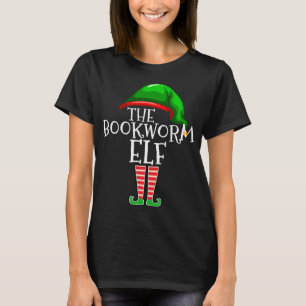 Camiseta Bookworm Elf Matching Family Natal Gift Readin