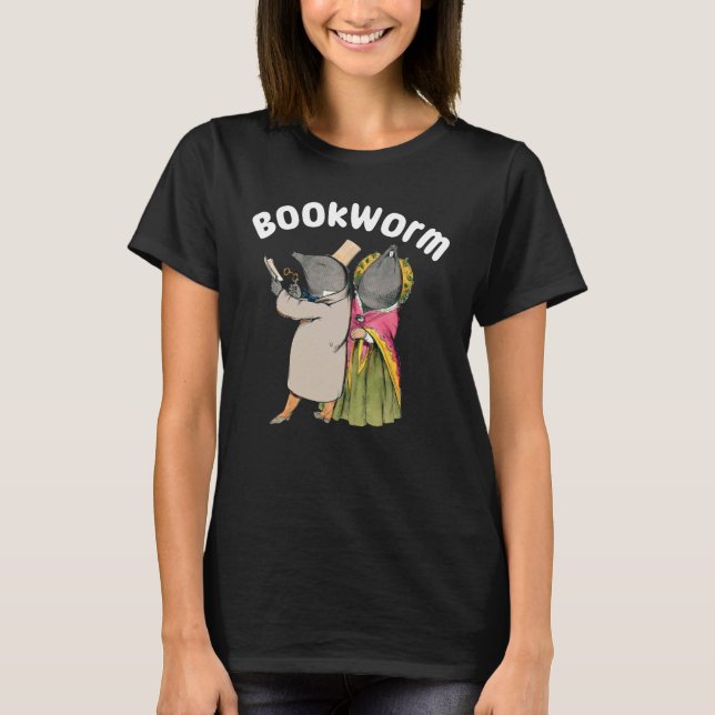 Camiseta Bookworm Funny Animal (Frente)