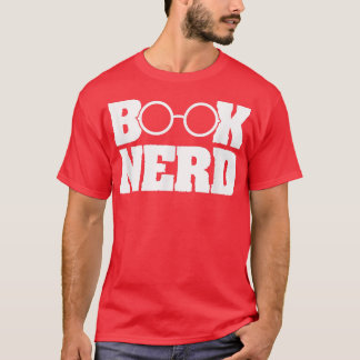 Camiseta Bookworm Leitor de Leitura do Livro de Nerd