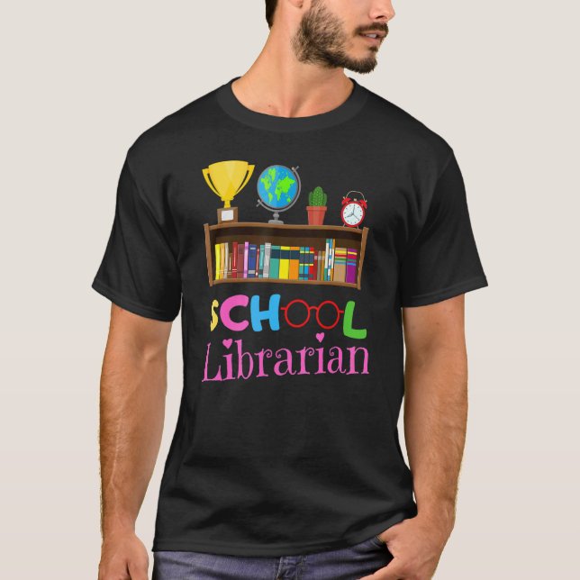 Camiseta Bookworm Library Worker Cute School Librarian (Frente)