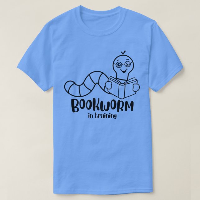 Camiseta Bookworm No Catálogo De Treinamento Sobre Leitura  (Frente do Design)