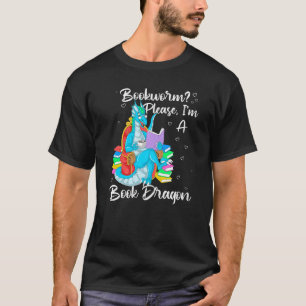Camiseta Bookworm, por favor, sou um Dragão de Livro