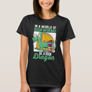 Camiseta Bookworm Ser Um Livro De Dragões