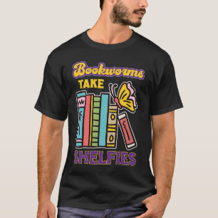 Camiseta Bookworms Aceitam Presente de Leitura de Livro