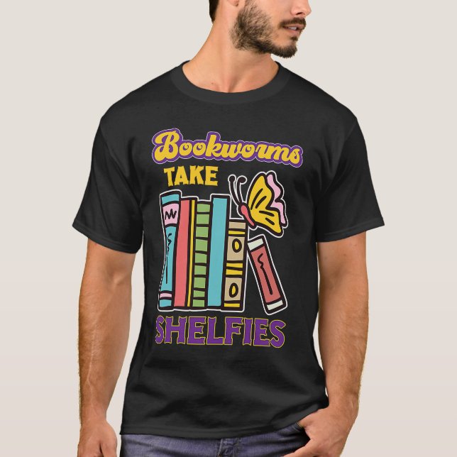 Camiseta Bookworms Aceitam Presente de Leitura de Livro (Frente)