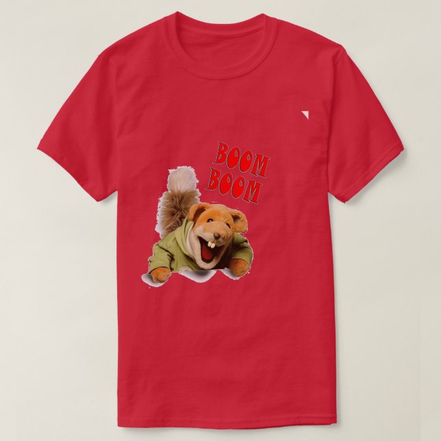 Camiseta boom boom basil brush (Frente do Design)