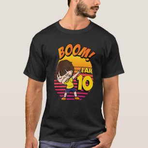 Camiseta Boom, eu sou o 10 Aniversário da 10ª Festa de aniv