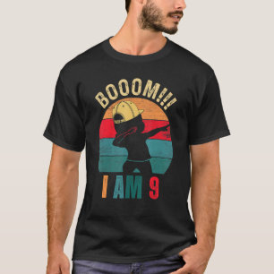 Camiseta Boom I Am 9 Anos Dabbing Boys Kids 9th Birth