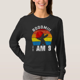 Camiseta Boom I Am 9 Boy 9 Anos Sendo Incrível 9th Birthda