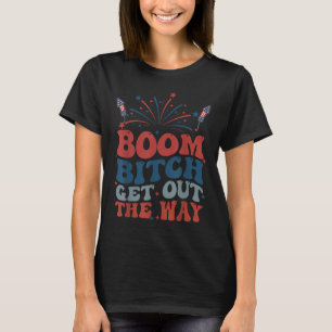Camiseta Boom Saia Do Caminho EUA Fogos De Artifício De 4 D