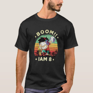 Camiseta Boom, tenho 8 Crianças Dabbing Birthday 8 Anos 8th