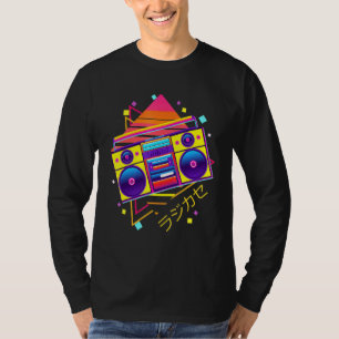Camiseta Boombox Japonês Vaporwave Retro 80s 90s Pastel Go