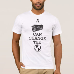 Camiseta Boombox pode mudar o mundo