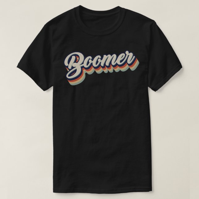 Camiseta Boomer da Vintage Retro (Frente do Design)