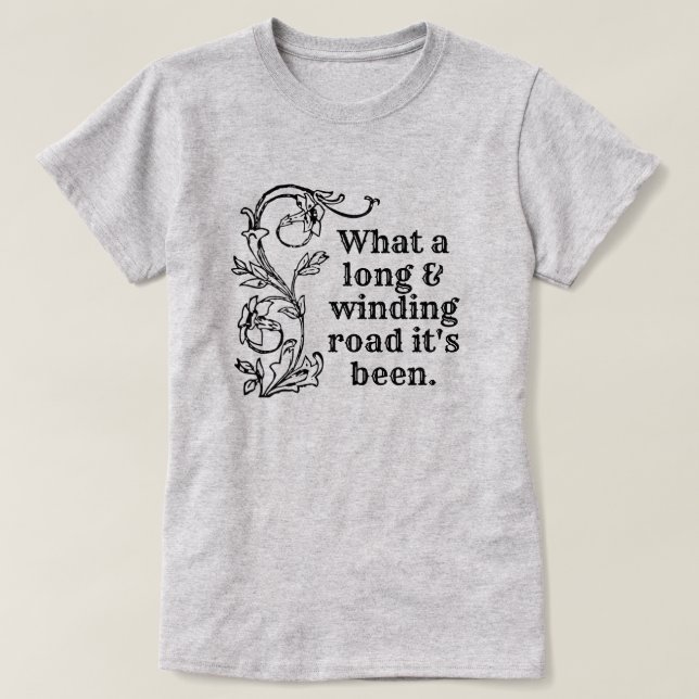 Camiseta Boomer Long and Winding Road (Frente do Design)